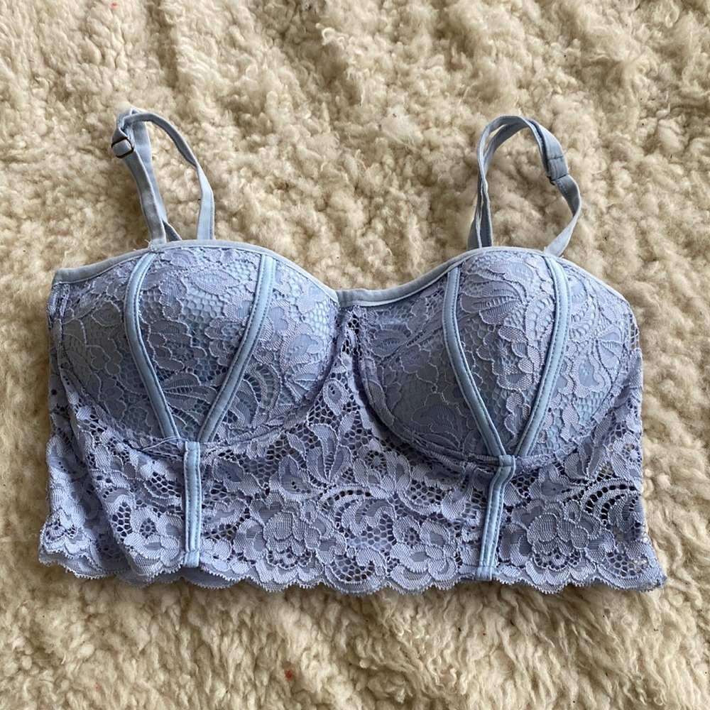 Blue top/bra